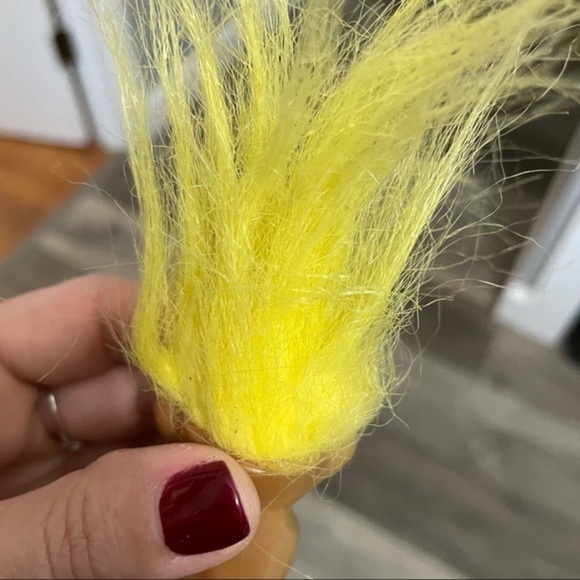 Vintage 1970s DAM‎ Plastic Troll Yellow Hair - Picture 3 of 7